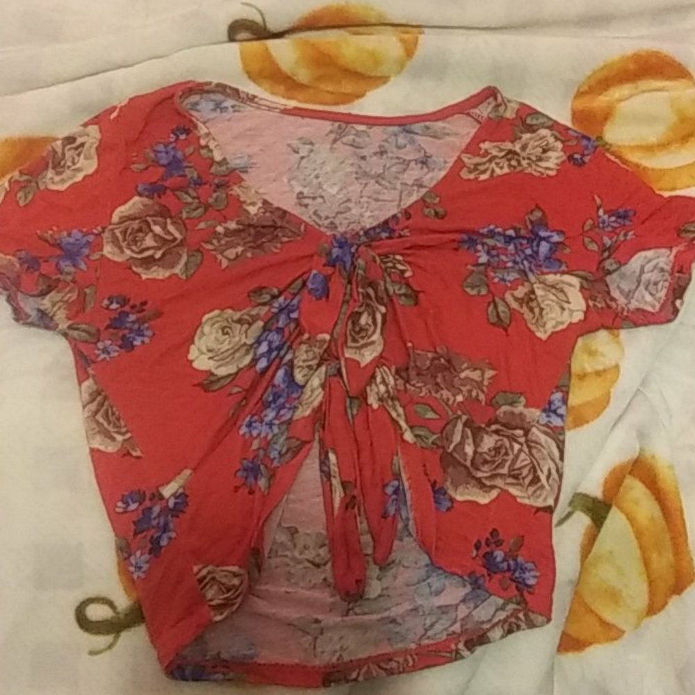 Forever 21 floral crop top